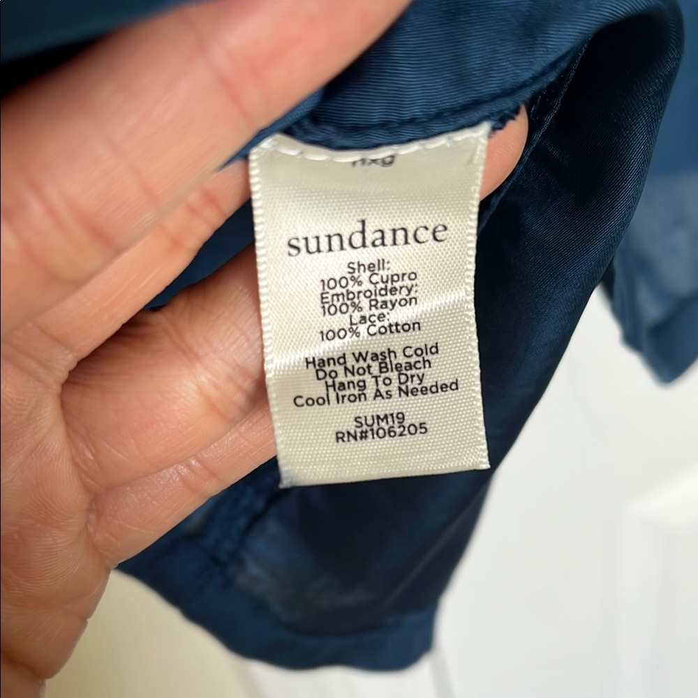 Sundance Embroidered Teal Top - Picture 5 of 5